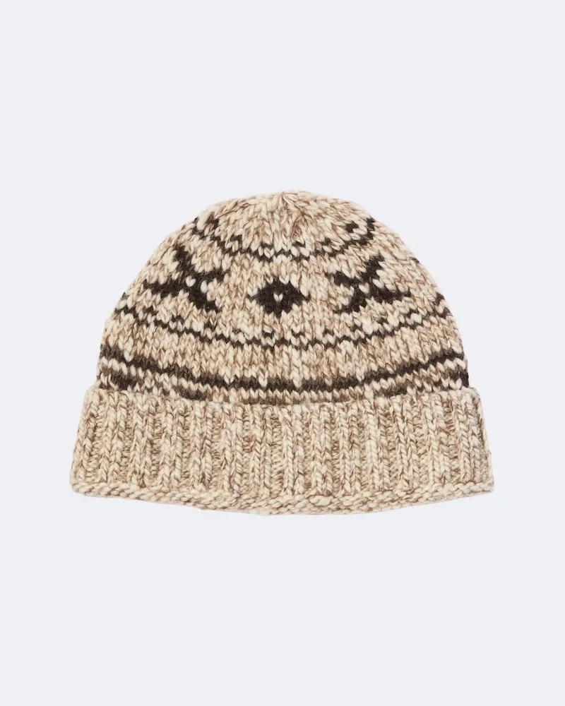 RRL Mütze aus einem Wollgemisch Braun