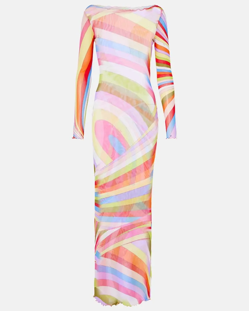 Emilio Pucci Maxikleid Iride Multicolor