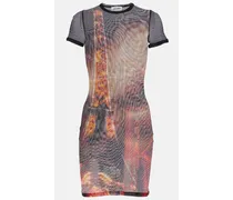 Bedrucktes Minikleid Pigalle aus Mesh