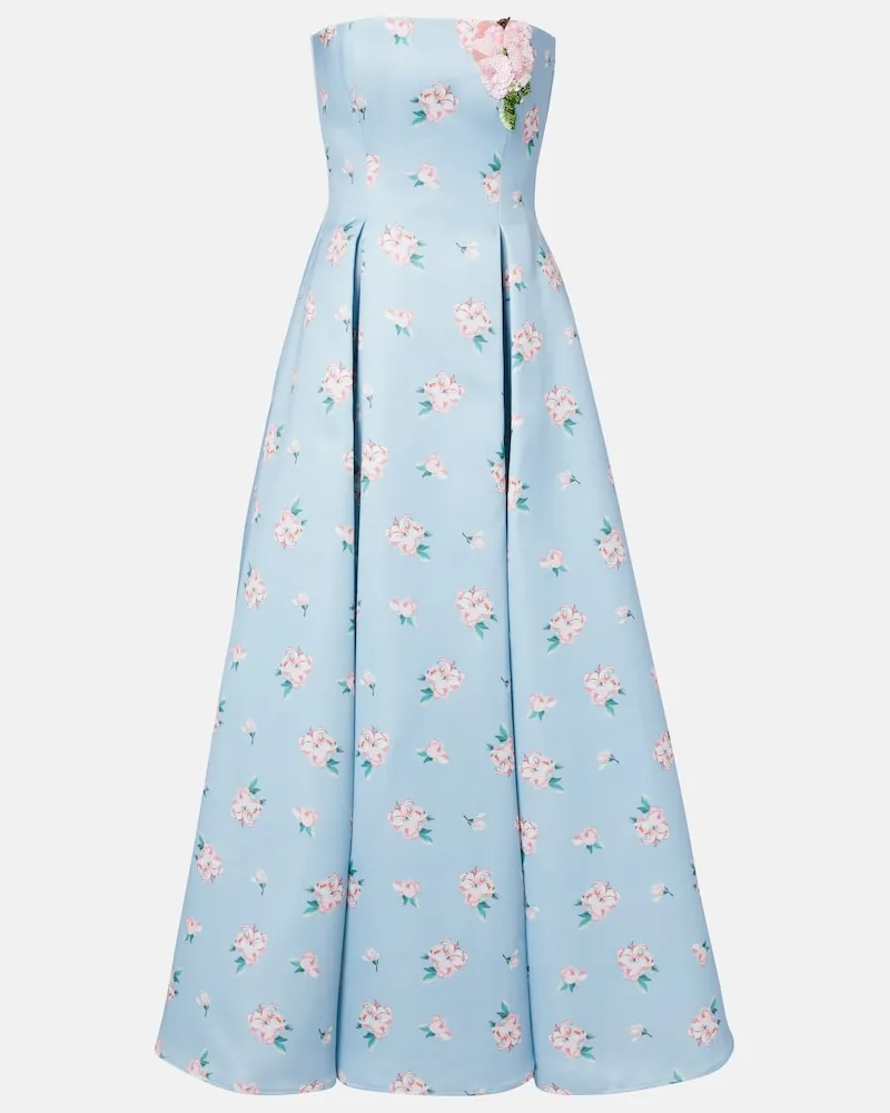 LEO LIN Bustier-Robe Nora Blau