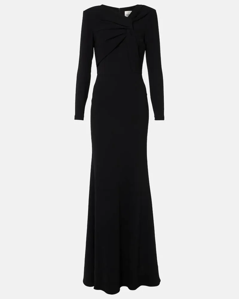 Roland Mouret Robe aus Cady Schwarz