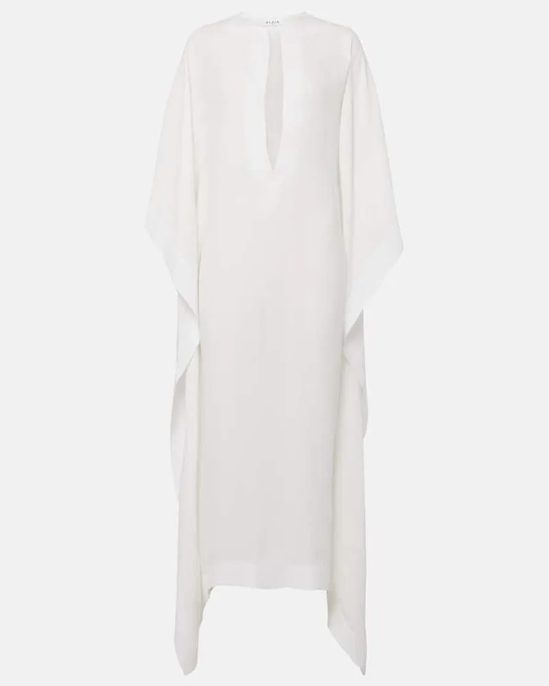 Alaïa Alaïa Oversize-Kaftan aus Crêpe Weiß