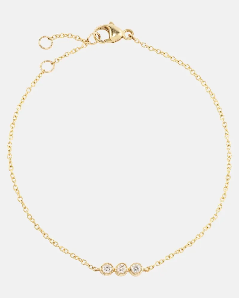 Stone & Strand Armband aus 10kt Gelbgold mit Diamanten Gold