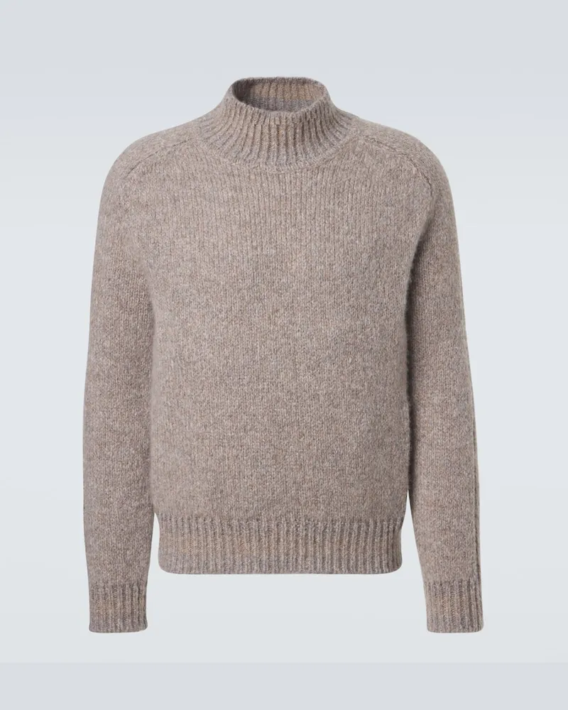 Brioni Pullover aus Kaschmir und Seide Beige