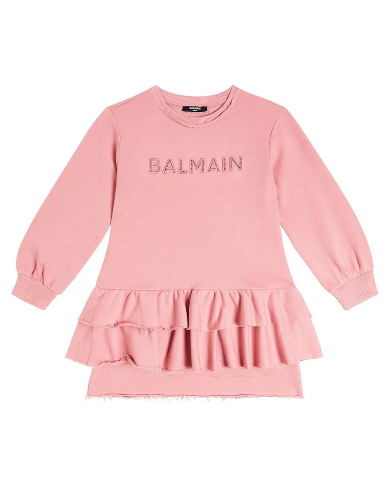 Balmain Kleid aus Baumwolle Lila