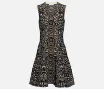 Alaïa Bedrucktes Minikleid aus Jacquard