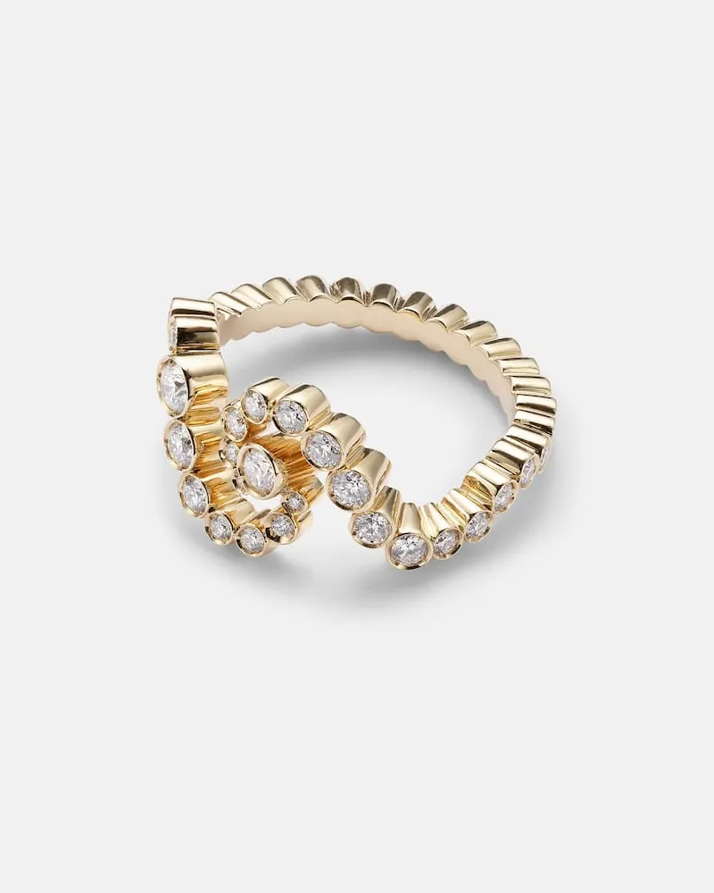 Sophie Bille Brahe Ring Ensemble De Ciel aus 18kt Gelbgold mit Diamanten Gold