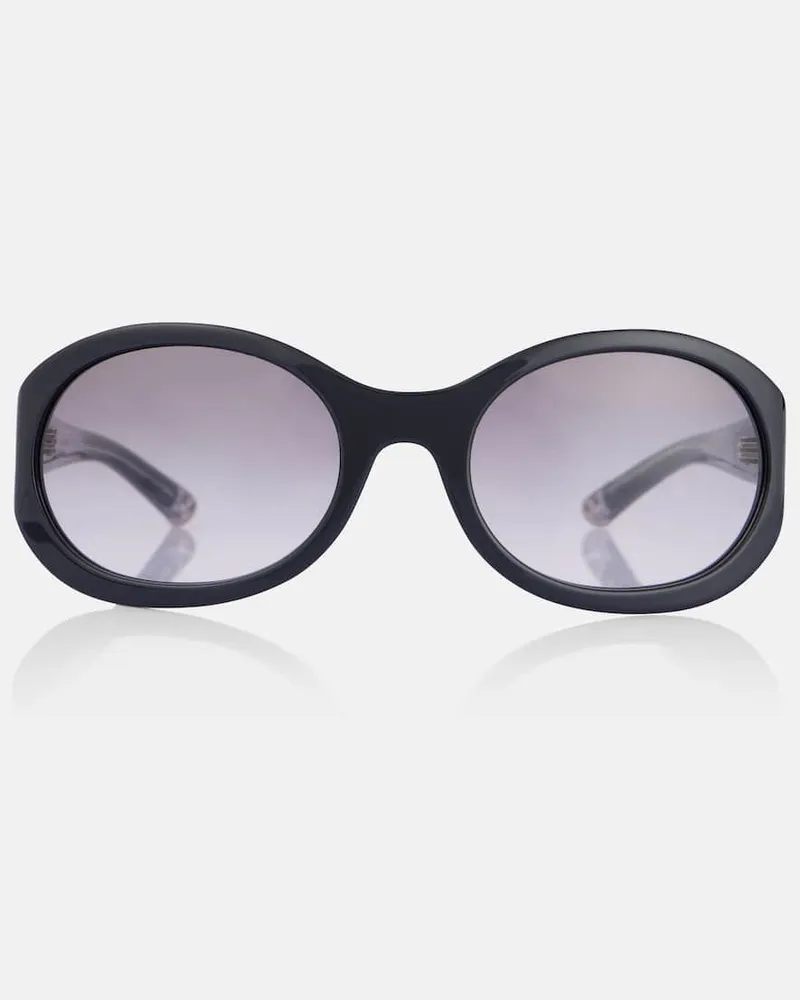 Gucci Runde Sonnenbrille Schwarz