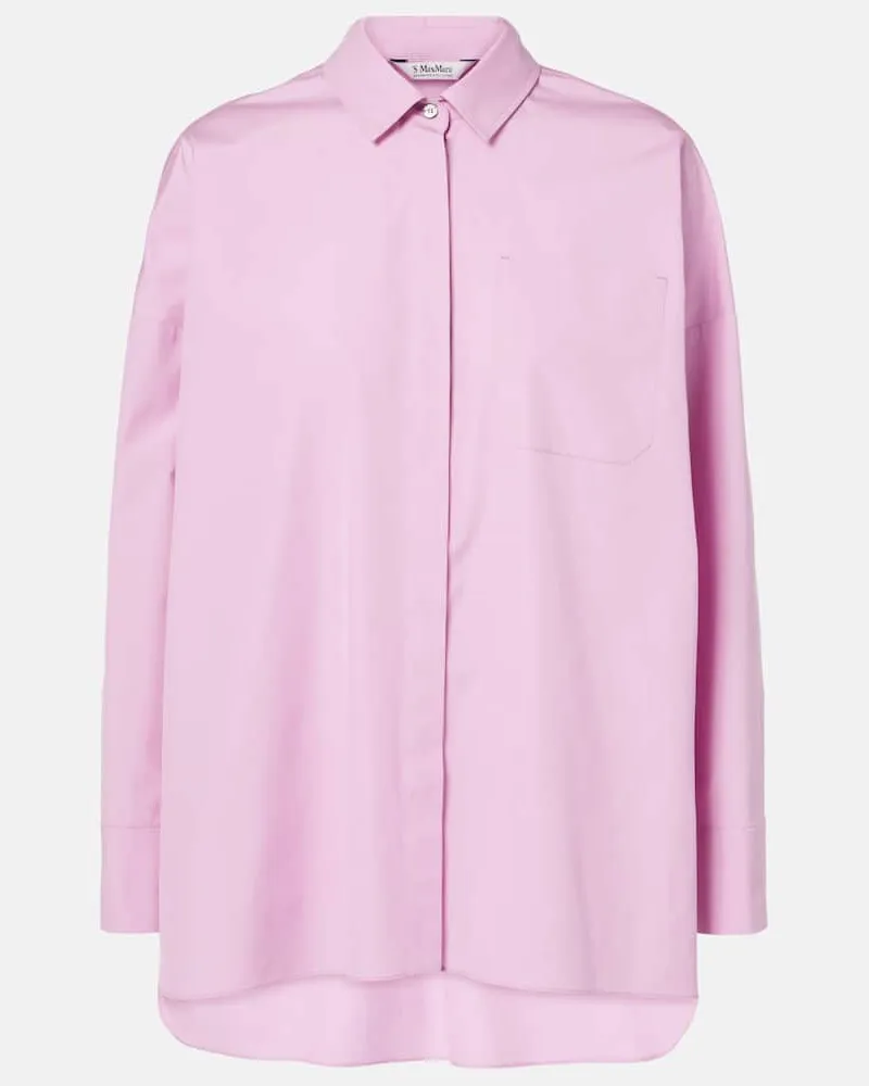 Max Mara Hemd Gerona aus Baumwolle Rosa