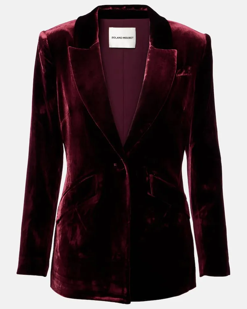 Roland Mouret Blazer aus Samt Burgund