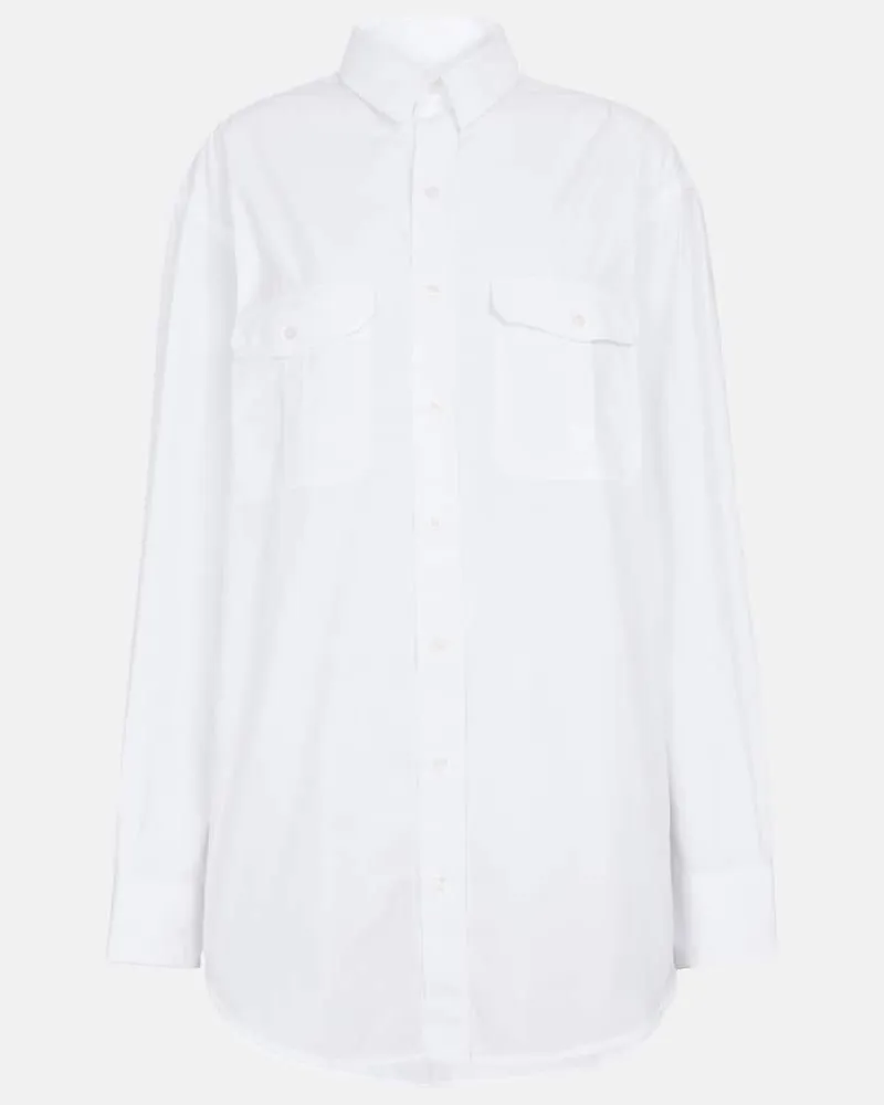 WARDROBE.NYC Hemd aus Baumwollpopeline Weiã