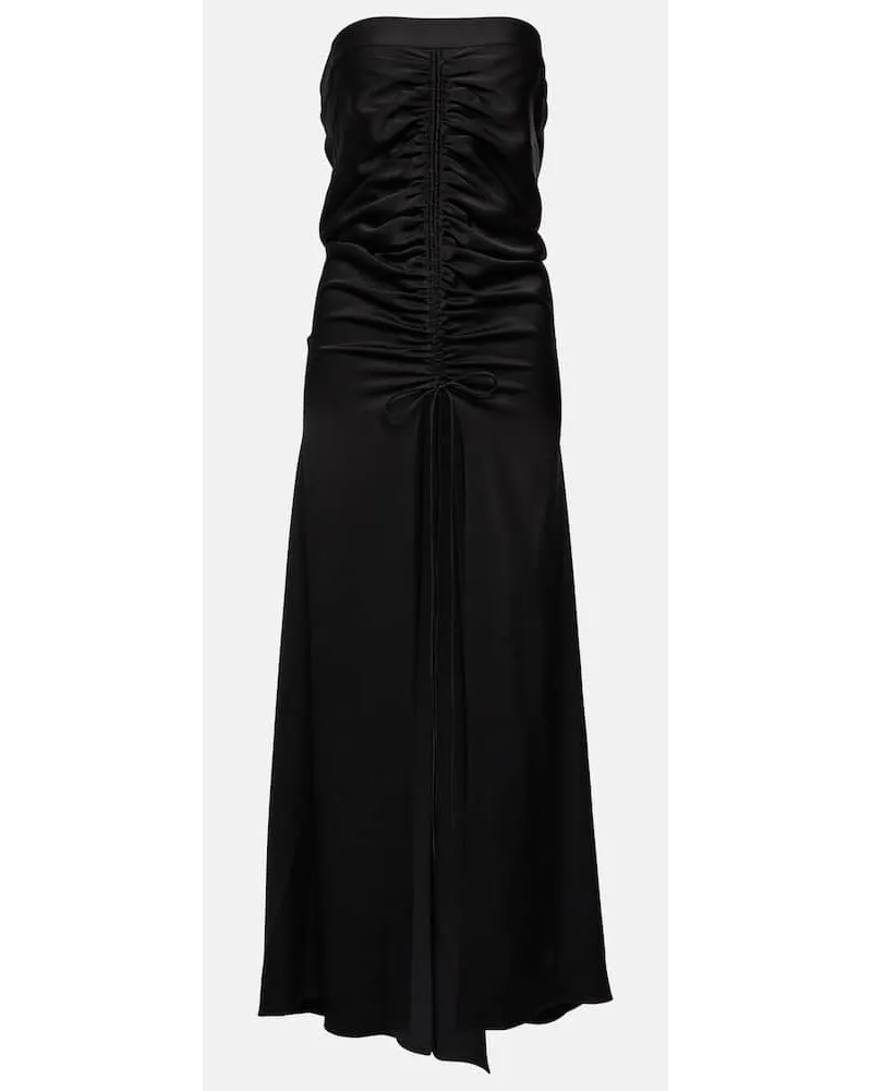 Alex Perry Maxirock Sutton aus Satin Schwarz
