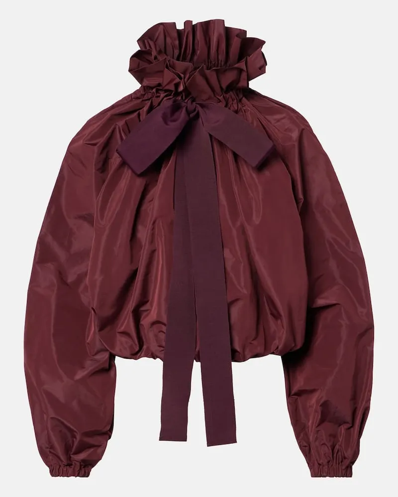 Patou Bluse Iconic aus Baumwolle Burgunderrot