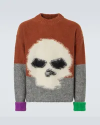 ERL Pullover Mohair Skull Multicolor