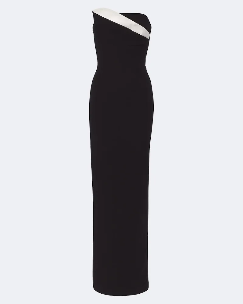Roland Mouret Bustier-Robe Schwarz