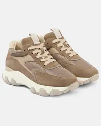 Hogan Sneakers  Hyperactive mit Veloursleder Beige