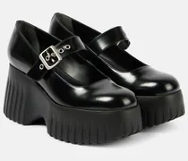 Plateau-Pumps Janeiro aus Leder