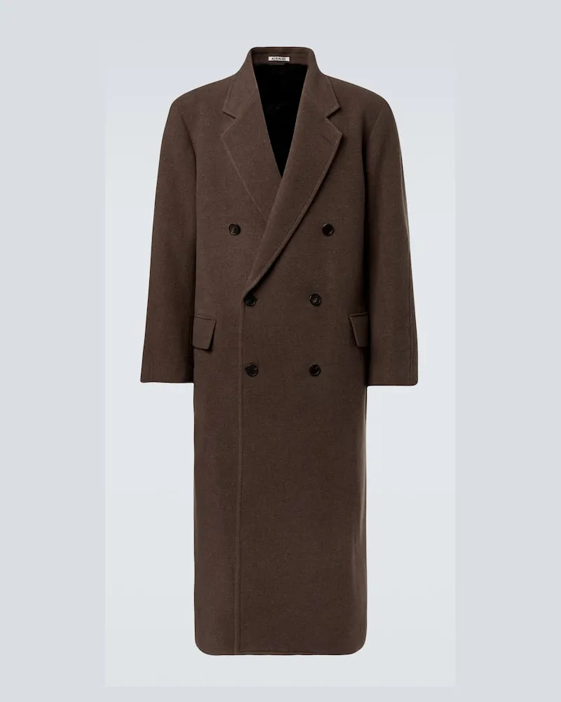AURALEE Mantel aus Wolle Braun