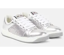 Sneakers Screener GG aus Metallic-Leder