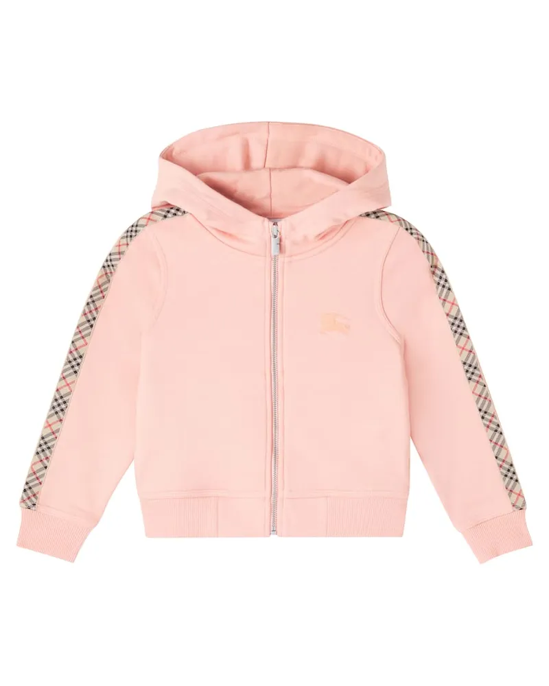 Burberry Kapuzenjacke Burberry Check aus Baumwolle Pink