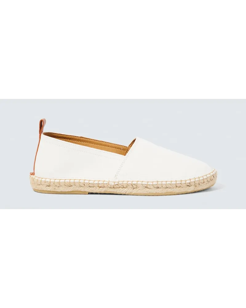 Frescobol Carioca Espadrilles Helio aus Canvas Weiss