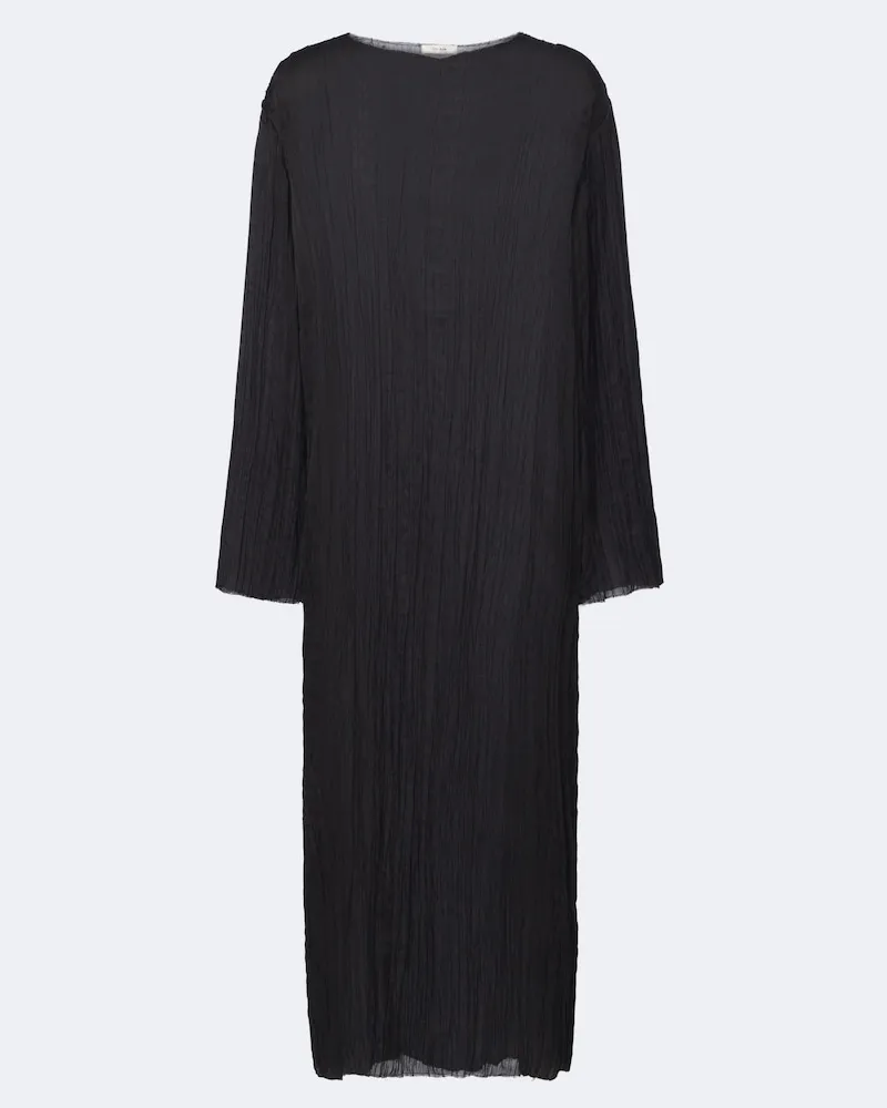The Row Midikleid Joma aus Seide Schwarz