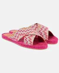 Missoni Espadrille-Sandalen Harlow mit Haekelstrick Multicolor