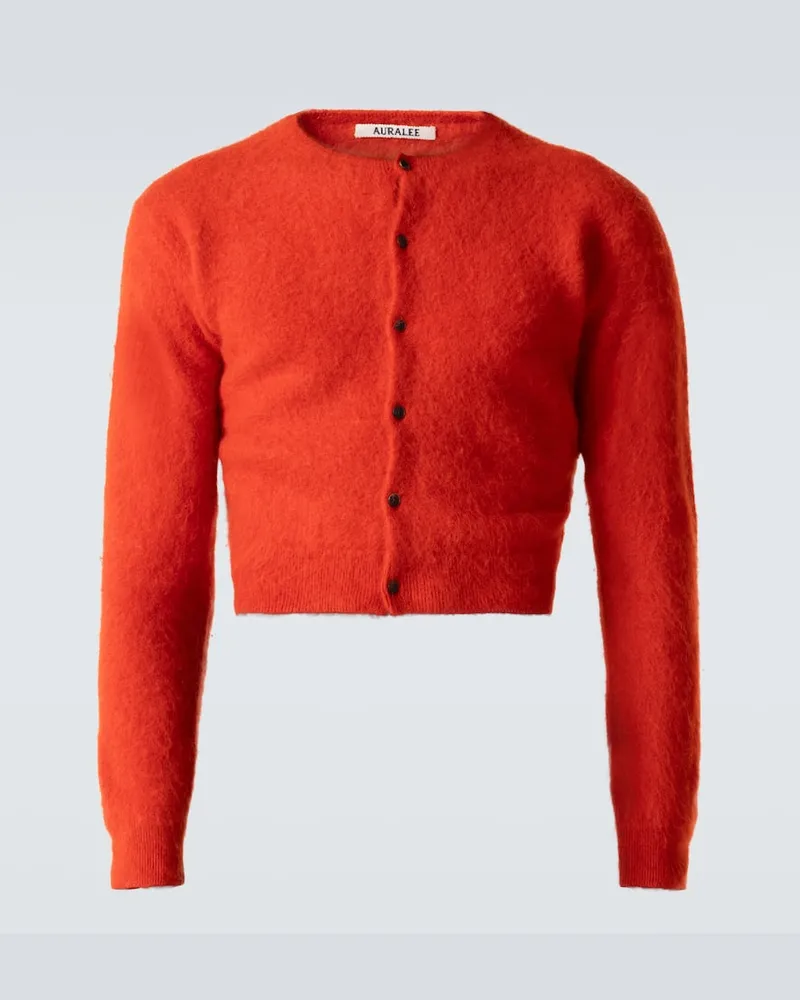 AURALEE Cardigan aus Alpakawolle Rot