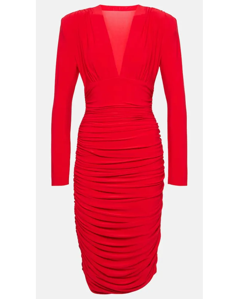 Norma Kamali Midikleid Rot