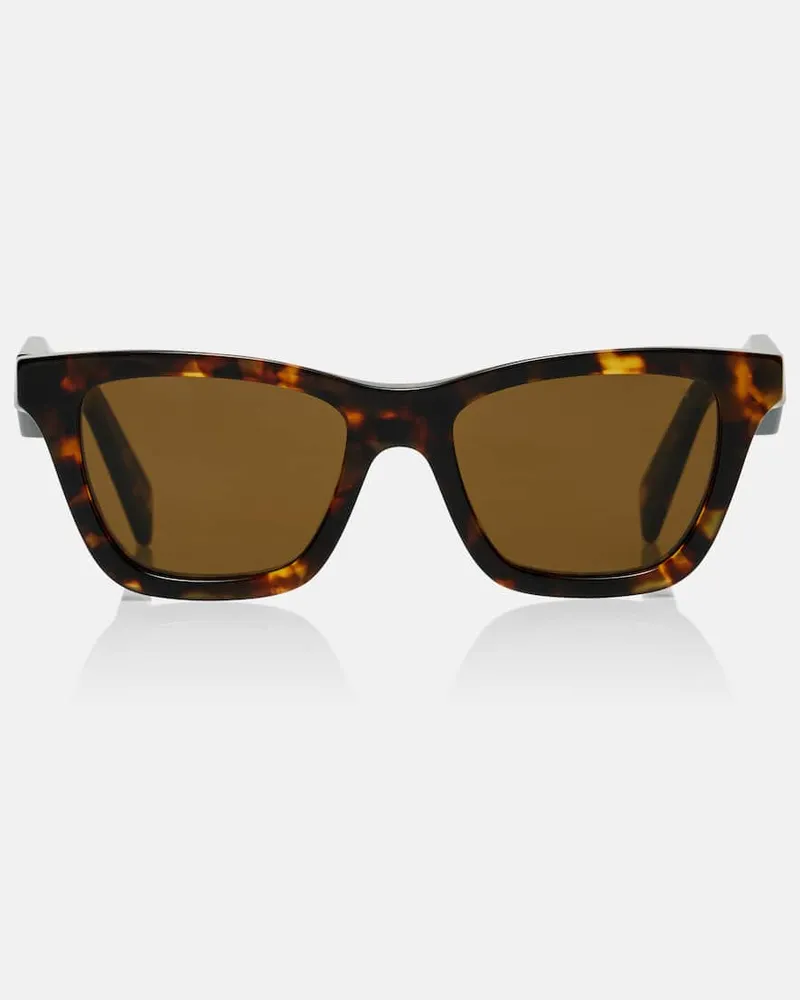 Prada Cat-Eye-Sonnenbrille Prada Cartiglio Braun