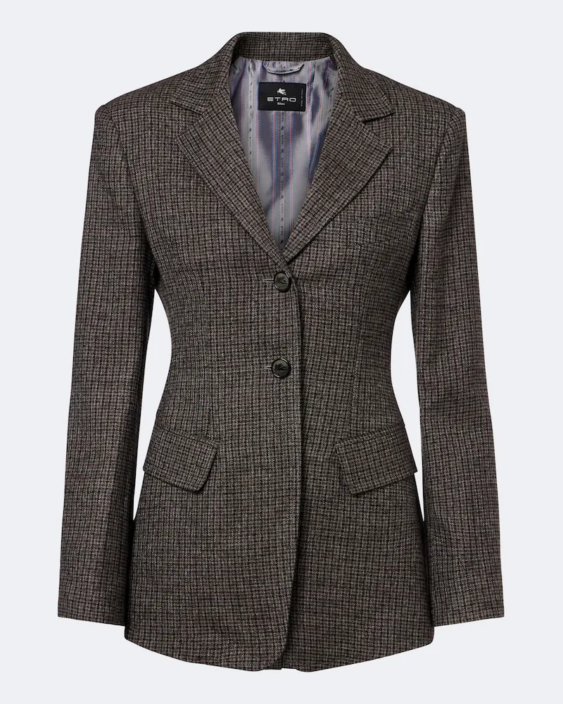 Etro Blazer aus Wolle Braun