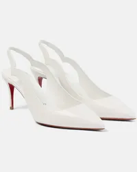 Christian Louboutin Slingback-Pumps Hot Chick aus Leder Weiss