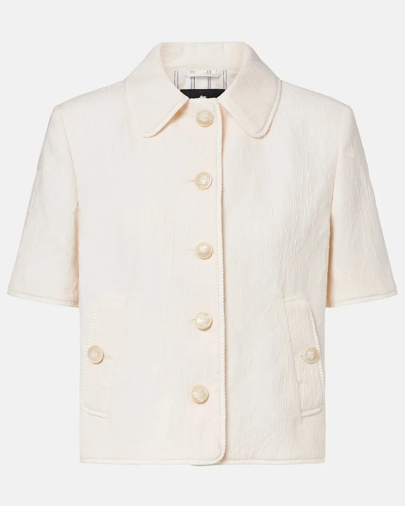 Etro Jacke aus Jacquard Weiß