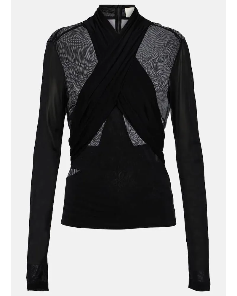 Isabel Marant Top Resly aus Mesh Schwarz