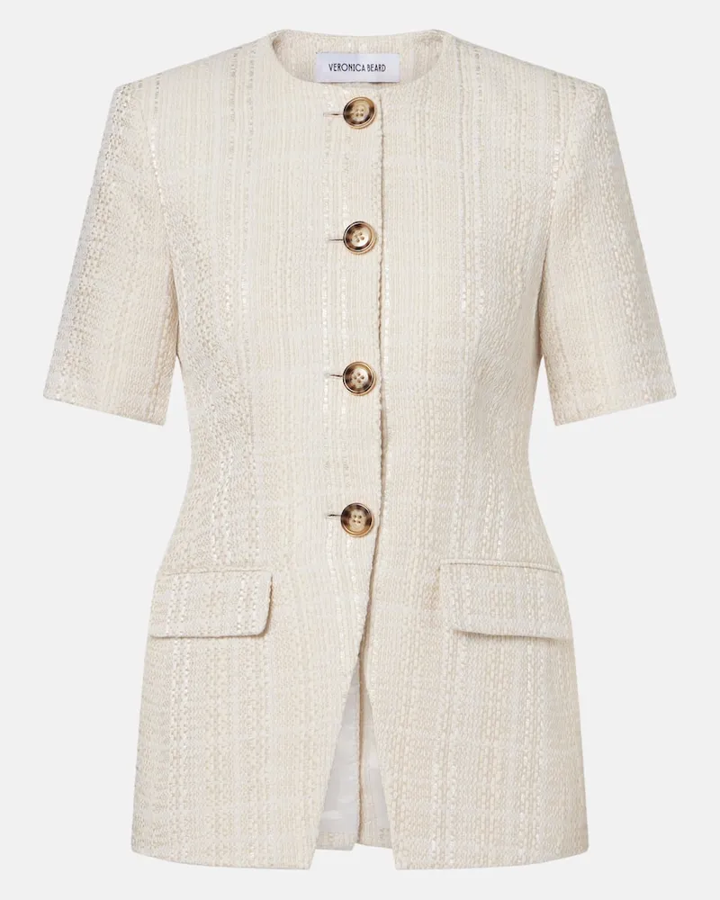 Veronica Beard Jacke Bodie aus Tweed Beige