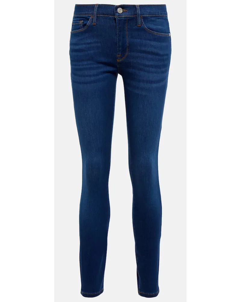 Frame Denim High-Rise Jeans Le Skinny de Jeanne Blau