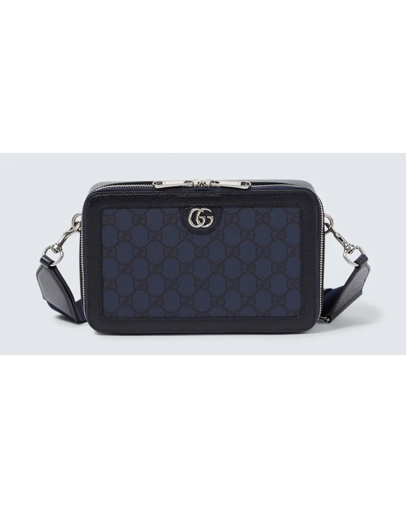 Gucci Guerteltasche Ophidia GG Mini aus Canvas Blau