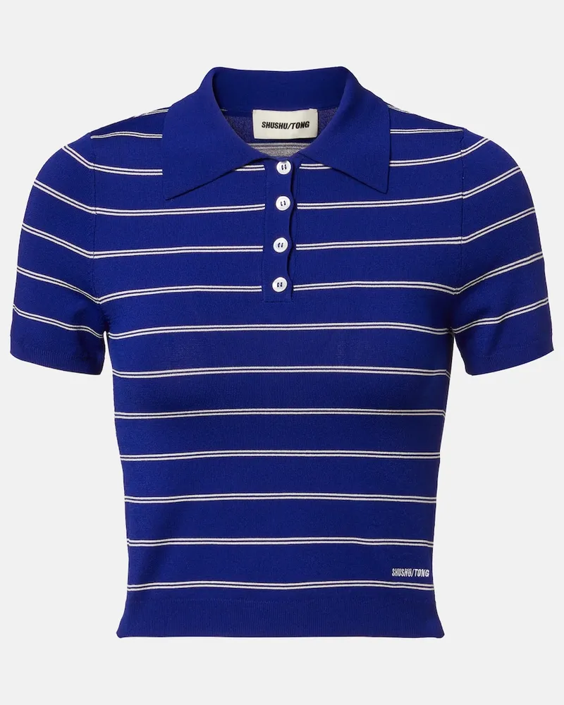 SHUSHU/TONG Polohemd Blau