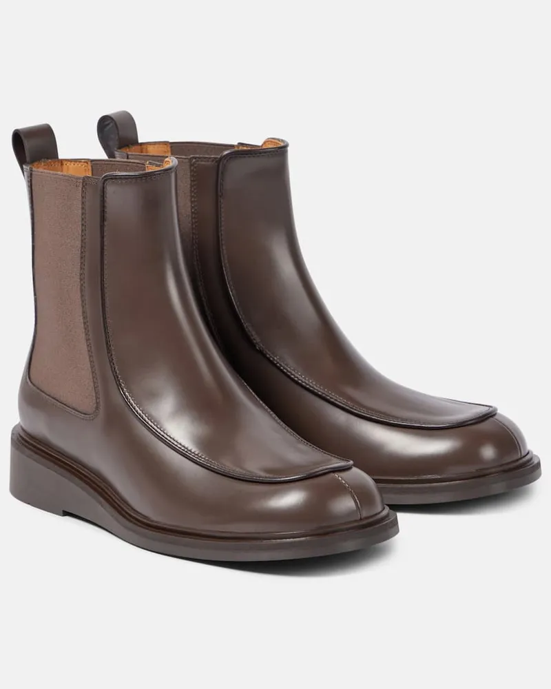 TOD'S Chelsea Boots aus Leder Braun