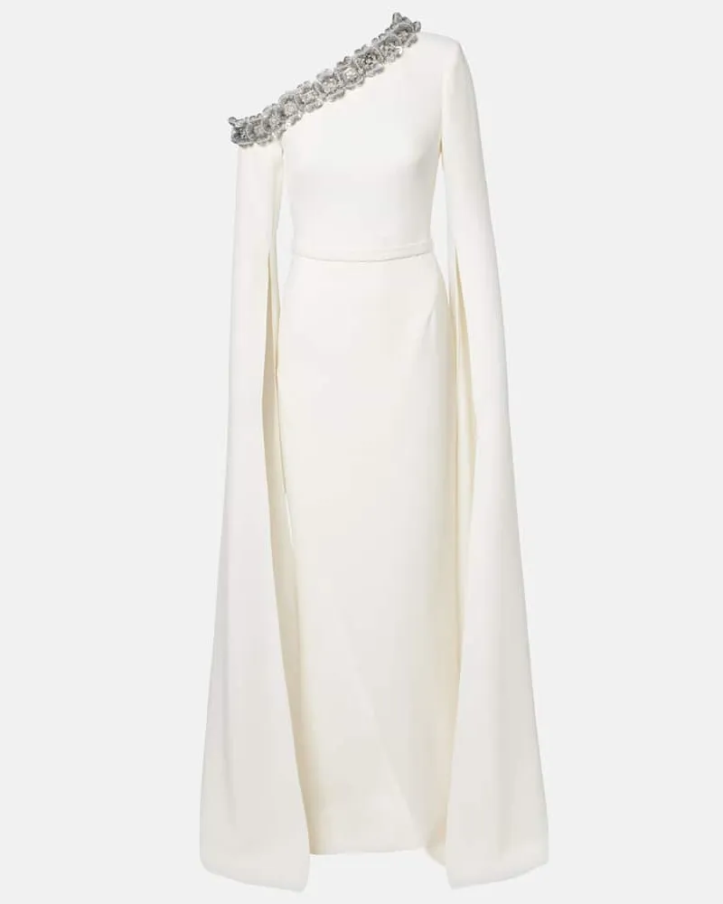 Safiyaa One-Shoulder-Robe Rinna Weiß