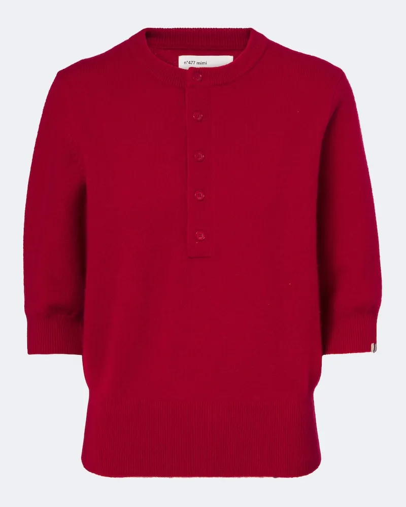 extreme cashmere Pullover N°477 Mimi aus einem Kaschmirgemisch Rot