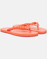 Christian Louboutin Sandalen Loubi Flip Orange