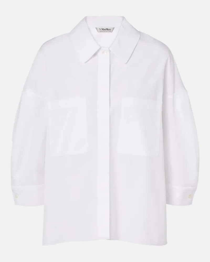 Max Mara Hemd Ancella aus Baumwolle Weiß