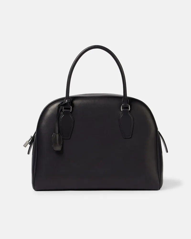 The Row Tote India Medium aus Leder Schwarz