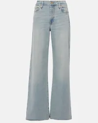 7 for all mankind High-Rise Wide-Leg Jeans Lotta Blau