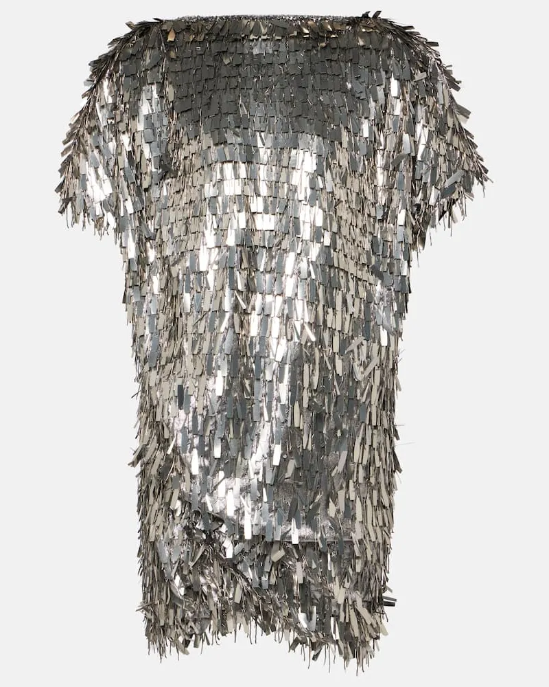Isabel Marant Minikleid Carla mit Pailletten Metallic