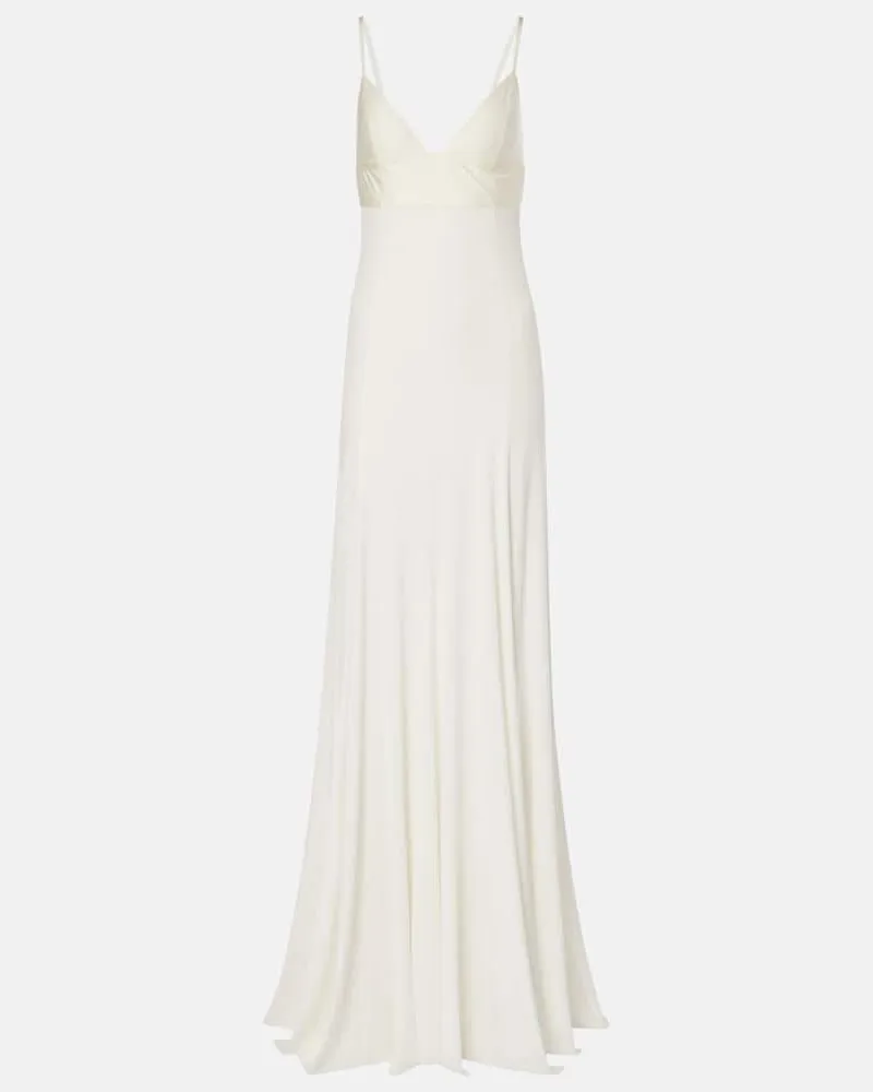 Jacquemus Robe Spalla aus Jersey Weiß