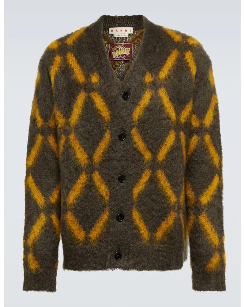 Marni Cardigan aus einem Mohairgemisch Braun