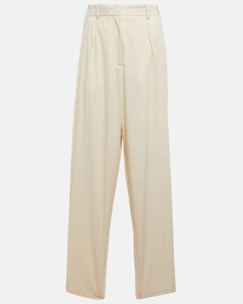 Joseph High-Rise-Hose Buckley aus Baumwolle Weiã