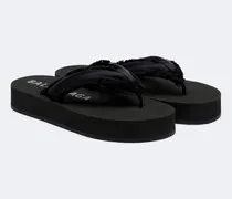 Plateau-Sandalen Cushy aus Satin